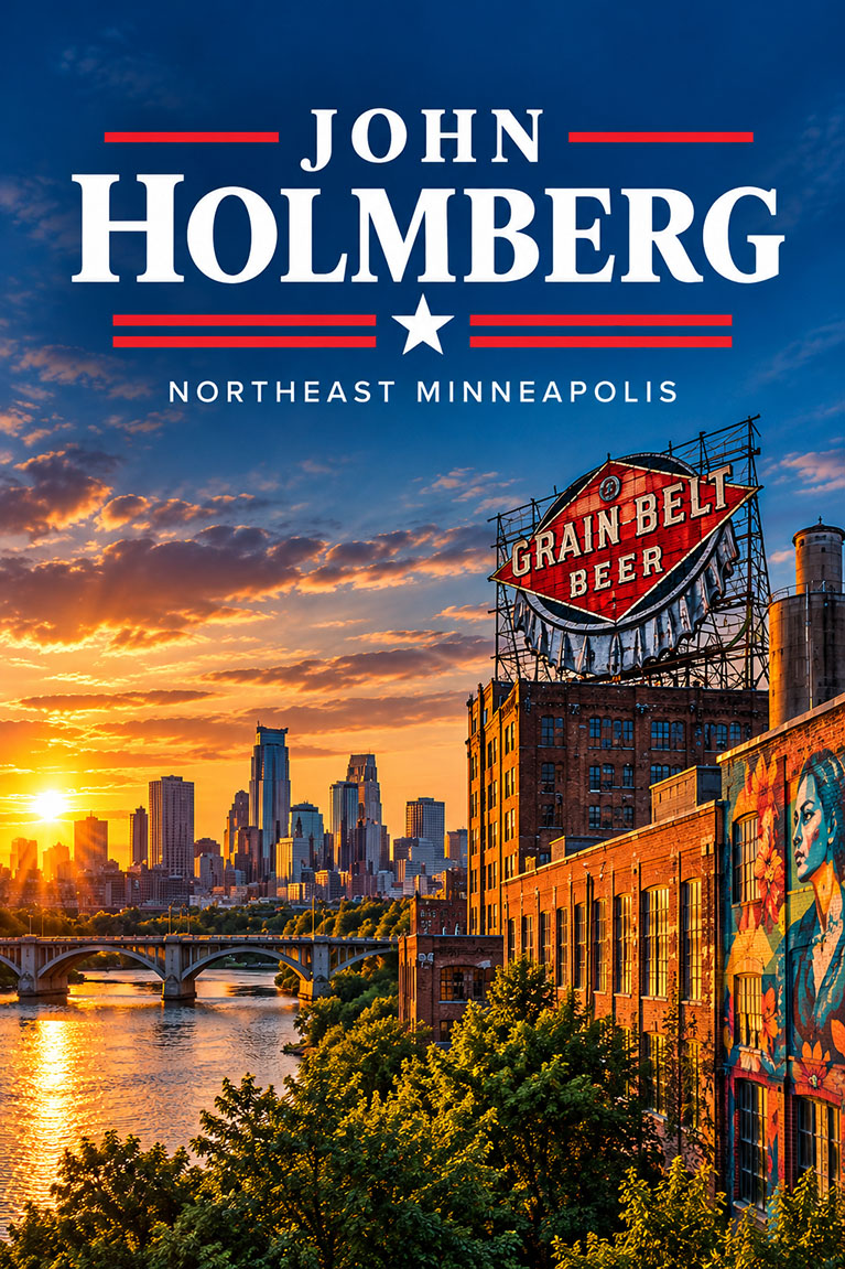 John Holmberg Northeast Minneapolis Campaign HD60A mobile